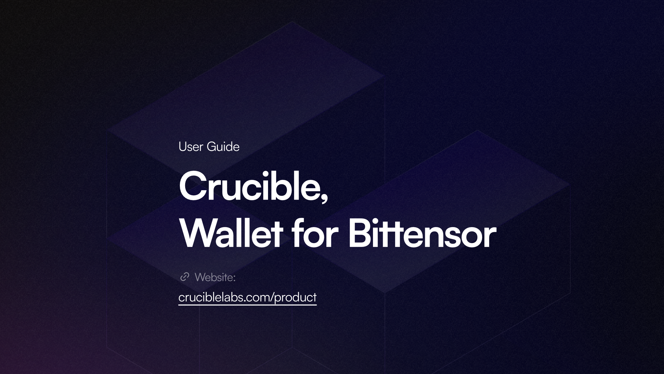 Crucible Wallet User Guide
